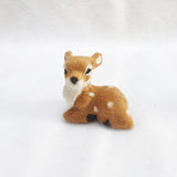 Popxstar Simulation Polyethylene Animal Sika Deer Reindeer Xmas Home Decor Lying Miniatures Christmas Elk Scene Arrangement Props Lying