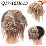 Popxstar  vScrunchies Messy Hair Bun Chignon Hair Band Elastic band bundle Hairpiece Tail For Women Synthetic Wrap Curly Ponytail