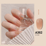 Popxstar Valentine's Day 7.3ml Summer Pudding Gel Nail Polish Transparent Jelly Polish Top Coat Soak Off UV Gel Art Nail Varnish Semi Permanent