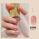 Popxstar Valentine's Day 7.3ml Summer Pudding Gel Nail Polish Transparent Jelly Polish Top Coat Soak Off UV Gel Art Nail Varnish Semi Permanent