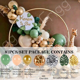 Popxstar Jungle Safari Birthday Party Balloon Garland Arch Kit Animal Balloons for Kids Boys Birthday Party Baby Shower Decorations