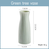 Popxstar Morandi Plastic Vase Living Room Decoration Ornaments Modern Origami Plastic Vases for Flower Arrangements Home Decoration