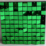Popxstar 5000pc Shimmer Sequin For Air Activated Panel Wedding Backdrop Background Live Decoration Shimmering Turquoise Mirror Party Wall