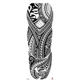 Popxstar New Year's Day Valentine's Day Waterproof Temporary Tattoo Sticker for Men Women Totem Geometric Full Arm Large Size Sleeve Tatoo Fake Tatto Flash Tattoos