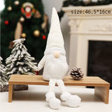 Popxstar Christmas Nordic Style Faceless Dolls Pink Gray White Santa Claus Merry Christmas Decor For Home Kids Naviidad Gifts Favor