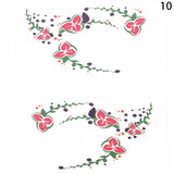 Popxstar 1Pairs Temporary Eye Tattoo Stickers DIY Waterproof Flash Disposable Eyeshadow Eyeliner Face Sticker Halloween Makeup Tool