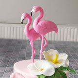 Popxstar Pink Flamingo Cake Topper Tropic Party Summer Flower Girl Birthday Wedding Deco Flamingo Gifts Hawaii Hawaiian Party Decor