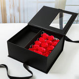 Popxstar Clear Show Window Flower Gift Box Boutique Valentine's Day Flower Case Birthday Gift Package