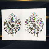 Popxstar 3D Gem Chest Paste Glitter Diamond Tattoo Sticker Woman Nipple Shining Jewelry DIY Ornament For Wedding Bride Breast Decoration