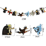 Popxstar Year Happy Halloween Banner Garland for Halloween Home hanging ornament Decorations Kids Child Favors Creative gift