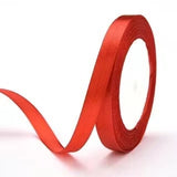 Popxstar 25 Yards/Roll 10mm Satin Ribbon Wedding Birthday Party Gift Wrapping Christmas Halloween Holiday Supplies DIY Crafts Ribbon