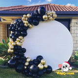 Popxstar 5/10/12/18 Inch Black Balloons Flashing Metallic Balloon Happy Birthday Party Decorations Adult Wedding Decor Helium Globos Toys
