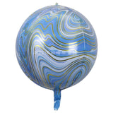 Popxstar New Style 22Inch 4D Agate Color Marble Aluminum Foil Balloons Wedding Birthday Party Decoration Balloon Color Cloud Foil Balloon