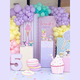Popxstar Macaron 4D Latex Balloon Arch Garlands  Pink Rustic Wedding Ballons Happy Birthday Decoration Girl Baloon Bride To Be Balon