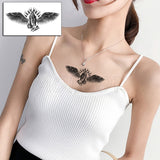 Popxstar Feather Bird 8 Element Pattern Dandelion Temporary Tattoo Sticker Fake Tattoos for Women Men Body Makeup Waterproof Stickers