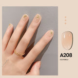 Popxstar Valentine's Day 7.3ml Summer Pudding Gel Nail Polish Transparent Jelly Polish Top Coat Soak Off UV Gel Art Nail Varnish Semi Permanent