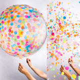 Popxstar Giant 36inch Clear Balloons Transparent Confetti (10g) Globos Wedding Birthday Party Decoration Larger Helium Balloons Supplies