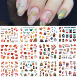 Popxstar spring centerpiece ideas short square acrylic nails spring dip nails Harunouta 12Pcs Sweet Love Heart Nail Water Decals Valentines Manicure Letter Flower Leaf Sliders for Nails Accessories