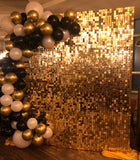 Popxstar 5000pc Shimmer Sequin For Air Activated Panel Wedding Backdrop Background Live Decoration Shimmering Turquoise Mirror Party Wall