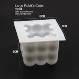 3D Candles Mould Wax Candles Mold Aromatherapy Plaster Candle DIY Silicone Handmade Soy Cube Soap Mold Candle Making Supplies