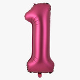 Popxstar 40 Inch Burgundy Foil Balloon Big Number Ballons Digital Baloons Adult Wedding Decoration Birthday Party Wine Red Globos Decor