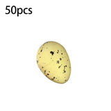 Popxstar 50PCS Children Painting Eggs Toys With Rope Gifts Plastic Hanging Easter Crafts Handmade DIY Toys Fun Kids Birthday Gifts