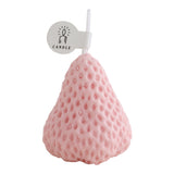 Popxstar Valentine's Day 1PC/4PCS Strawberry Decorative Aromatic Candles Soy Wax Scented Candle for Birthday Wedding Candle