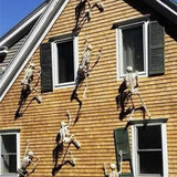 Popxstar Scary Halloween Decoration Halloween Props Luminous Hanging Decor Outdoor Party Horror Luminous Movable Skull Skeleton