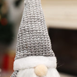 Popxstar Christmas Nordic Style Faceless Dolls Pink Gray White Santa Claus Merry Christmas Decor For Home Kids Naviidad Gifts Favor