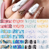 Popxstar spring centerpiece ideas short square acrylic nails spring dip nails Harunouta 12Pcs Sweet Love Heart Nail Water Decals Valentines Manicure Letter Flower Leaf Sliders for Nails Accessories