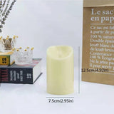 Popxstar Flameless Flickering Led Candles Light Tealight Led Battery Power Candles Lamp Electronic Votive Led Lamp Halloween Home Decor