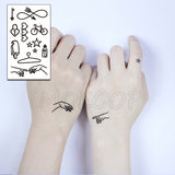 Popxstar Feather Bird 8 Element Pattern Dandelion Temporary Tattoo Sticker Fake Tattoos for Women Men Body Makeup Waterproof Stickers