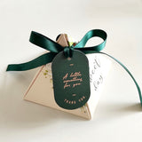 Popxstar New Triangular Pyramid Gift  Box Wedding Favor Chocolate Box Bomboniera Giveaways Boxes for Gifts Baby Shower Party Supplies