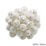 Popxstar Valentine's Day White Theme Artificial Flower Cherry Stamen Berries Bundle DIY Christmas Decoration Wedding Cake Gift Box Wreaths Xmas Decor