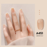 Popxstar Valentine's Day 7.3ml Summer Pudding Gel Nail Polish Transparent Jelly Polish Top Coat Soak Off UV Gel Art Nail Varnish Semi Permanent