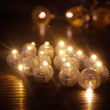 4000 Pcs/ Lot Round RGB Led Flashing Ball Lamps White Balloon Lights for Christmas Party Wedding Decoration Shipping by DHL New