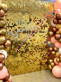 Popxstar 5000pc Shimmer Sequin For Air Activated Panel Wedding Backdrop Background Live Decoration Shimmering Turquoise Mirror Party Wall