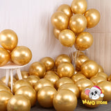 Popxstar 5/10/12/18 Inch Black Balloons Flashing Metallic Balloon Happy Birthday Party Decorations Adult Wedding Decor Helium Globos Toys