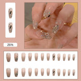 Popxstar Spring Centerpiece Ideas Short Square Acrylic Nails Spring Dip Nails 24pcs Rhinestone Design Fake Nails Shiny Bridal Women Lady Party Nail DIy Decorations Press On Nail Tips False Nail Patch