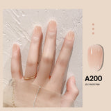 Popxstar Valentine's Day 7.3ml Summer Pudding Gel Nail Polish Transparent Jelly Polish Top Coat Soak Off UV Gel Art Nail Varnish Semi Permanent