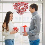 Popxstar 4PC Simulation Madder Garland Hanging Decor Mother's Day Valentine's Day Wedding Garland Window Decor Door Wall Hanging Pieces