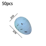 Popxstar 50PCS Children Painting Eggs Toys With Rope Gifts Plastic Hanging Easter Crafts Handmade DIY Toys Fun Kids Birthday Gifts