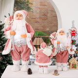 Popxstar Christmas Decorations for Home New Year Kid Gifts Santa Claus Doll Toys 60/45/30cm Mall Desktop Window Ornaments Navidad