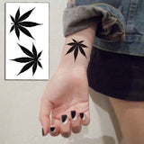 Popxstar Feather Bird 8 Element Pattern Dandelion Temporary Tattoo Sticker Fake Tattoos for Women Men Body Makeup Waterproof Stickers