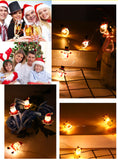 Popxstar Santa Claus LED fairy light string christmas decorations Snowman Christmas tree garland New Year decoration lights