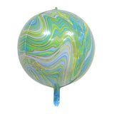 Popxstar New Style 22Inch 4D Agate Color Marble Aluminum Foil Balloons Wedding Birthday Party Decoration Balloon Color Cloud Foil Balloon