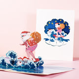 Popxstar 3D Pop UP Santa Cards Marry Christmas Greeting Cards Party Invitations Gifts New Year Greeting Card Anniversary Gifts Postcard