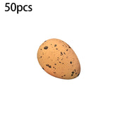 Popxstar 50PCS Children Painting Eggs Toys With Rope Gifts Plastic Hanging Easter Crafts Handmade DIY Toys Fun Kids Birthday Gifts