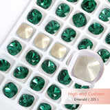 Popxstar K9 Glass Crystals Crafts Pointback Loose Stones Square Crystals For Clothes Bags DIY Jewelry Decoration Garments Strass
