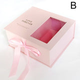 Popxstar Clear Show Window Flower Gift Box Boutique Valentine's Day Flower Case Birthday Gift Package